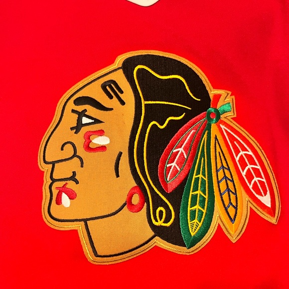 CCM - Men’s Medium -Chicago Blackhawks Jersey - 90’s Vintage- Blank -Red & White - Picture 5 of 13